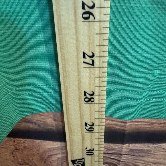 Under Armour TPC Saltgrass Polo Shirt L Short Sleeve Golf Blue Green Colorblock - Picture 5 of 6